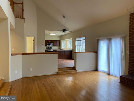 Interior, Kitchen, Stainless Steel Appliances, Stone Walls, Wood Texture Flooring