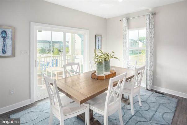 Dining room, Interior, Wood Texture Flooring