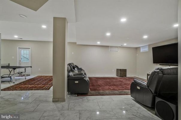 Home Theatre Room, Interior, Marble, Recessed Lighting