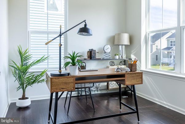 Home Office, Interior, Wood Texture Flooring