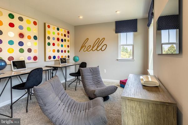Home Office, Interior, Recessed Lighting