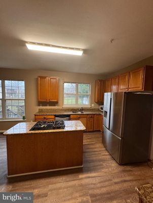 Interior, Kitchen, Wood Texture Flooring