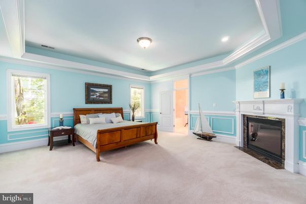 Bedroom, Fireplace, Interior, Recessed Lighting