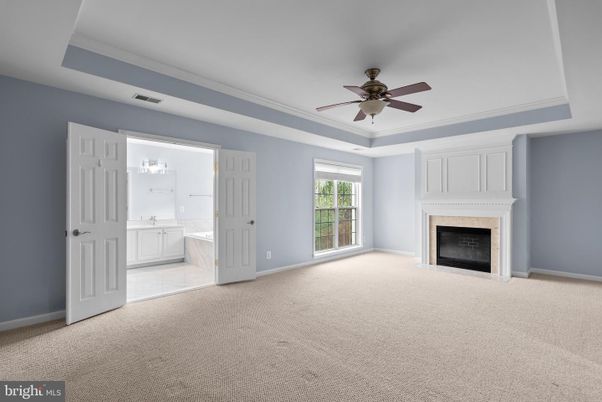 Empty room, Fireplace, Interior