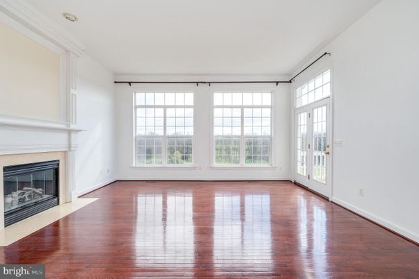 Empty room, Fireplace, Interior, Wood Texture Flooring
