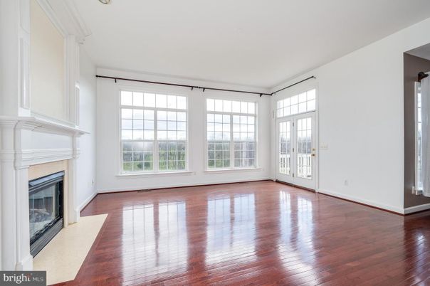 Empty room, Fireplace, Interior, Wood Texture Flooring