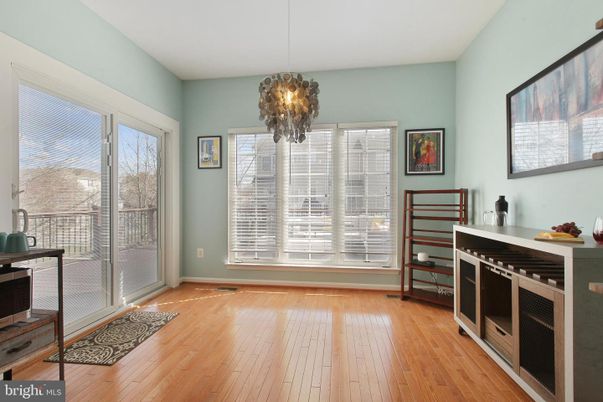 Chandelier, Interior, Kitchen, Pendant Lights, Stainless Steel Appliances, Wood Texture Flooring