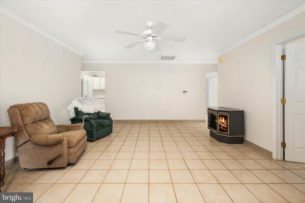 Empty room, Fireplace, Interior