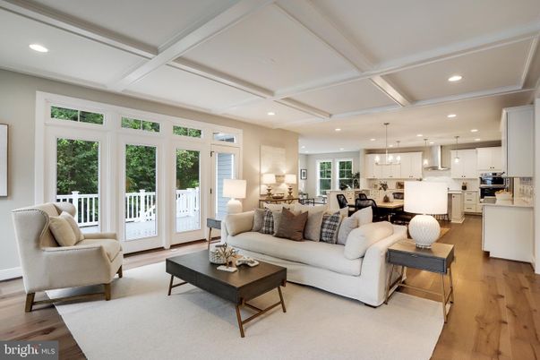 Interior, Kitchen, Living room, Pendant Lights, Recessed Lighting, Stainless Steel Appliances, Wood Texture Flooring