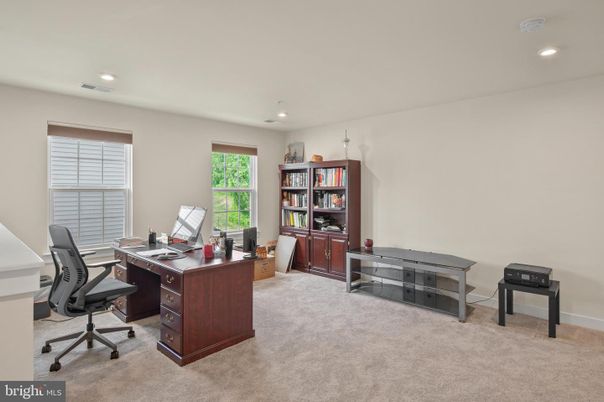 Home Office, Interior, Recessed Lighting