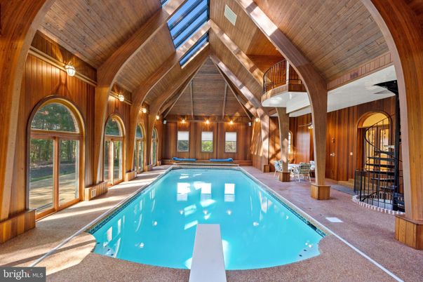 Interior, Pool, Wooden Beams, Wooden Ceilings, Wooden Walls