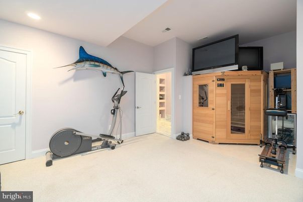 Fitness Equipment, Interior, Recessed Lighting, Wooden Walls