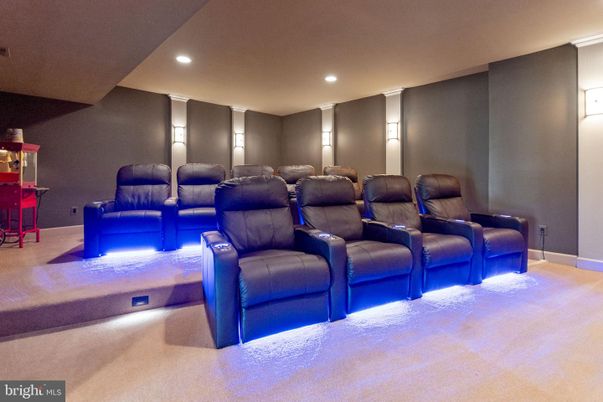 Home Theatre Room, Interior, Recessed Lighting, Theatre Room