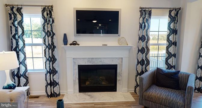 Fireplace, Interior, Wood Texture Flooring