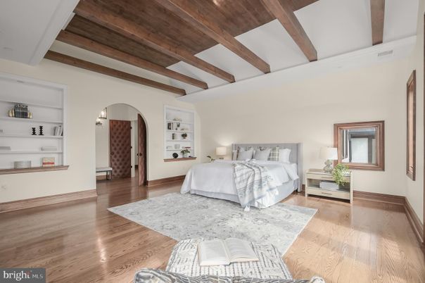Bedroom, Interior, Wooden Beams, Wooden Ceilings, Wood Texture Flooring