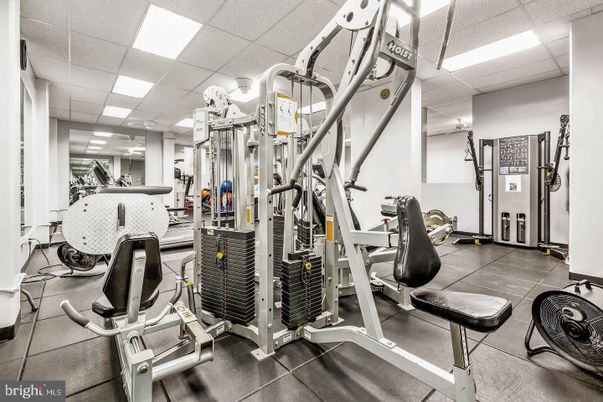 Fitness Equipment, Gym, Interior, Recessed Lighting