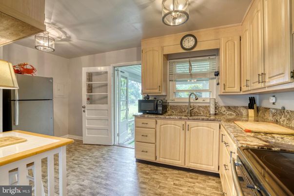 Interior, Kitchen, Wood Texture Flooring
