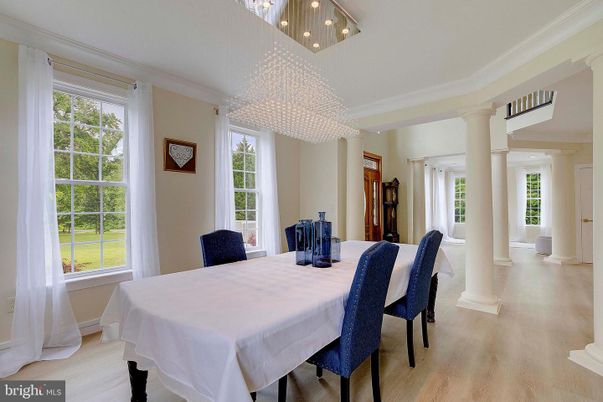 Chandelier, Dining room, Interior, Pendant Lights, Wood Texture Flooring