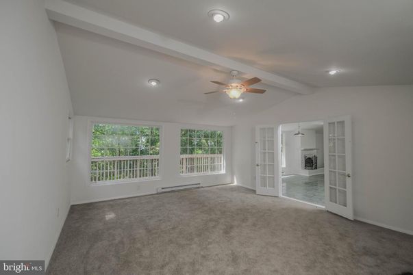 Empty room, Fireplace, Interior, Recessed Lighting