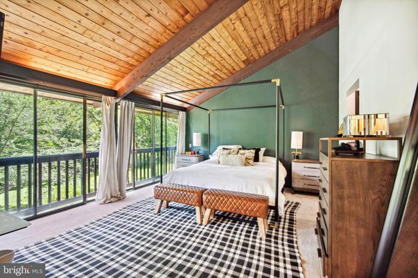 Bedroom, Interior, Wooden Beams, Wooden Ceilings