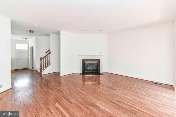Empty room, Fireplace, Interior, Wood Texture Flooring