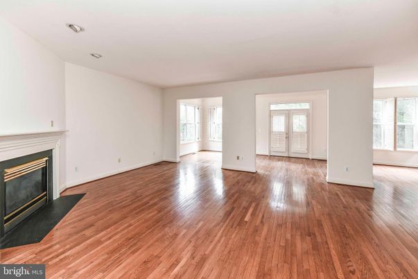 Empty room, Fireplace, Interior, Wood Texture Flooring