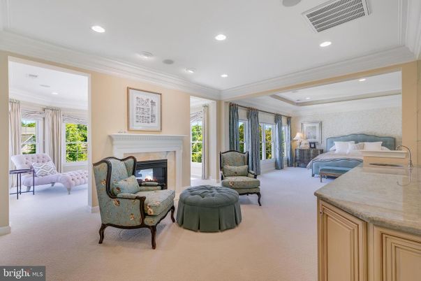 Bedroom, Fireplace, Interior, Recessed Lighting