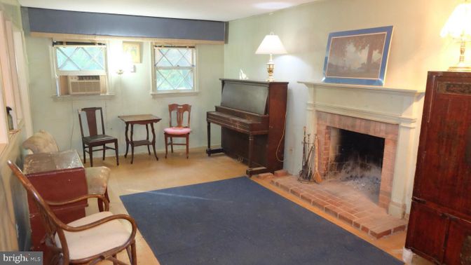 Fireplace, Interior, Piano