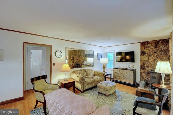 Interior, Living room, Stone Walls, Wood Texture Flooring