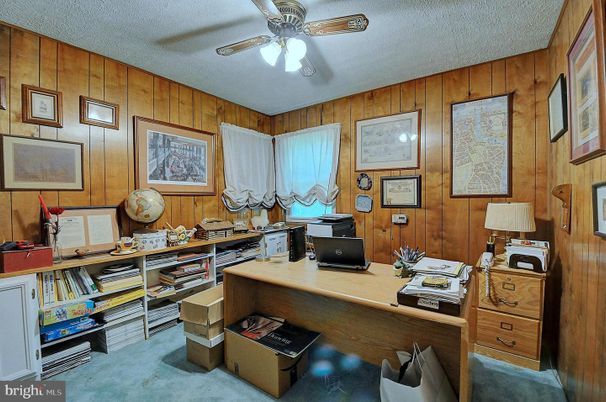 Home Office, Interior, Wooden Walls