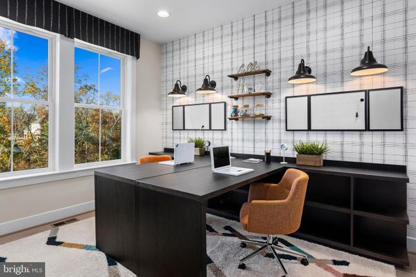 Home Office, Interior, Recessed Lighting