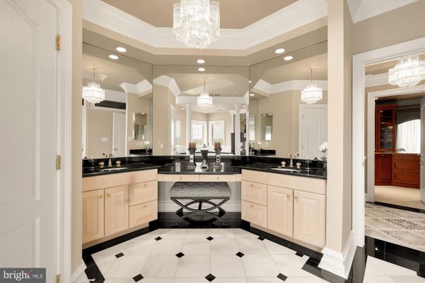 Bathroom, Chandelier, Interior, Recessed Lighting