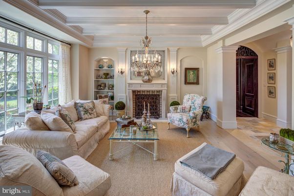 Chandelier, Fireplace, Interior, Living room, Wood Texture Flooring