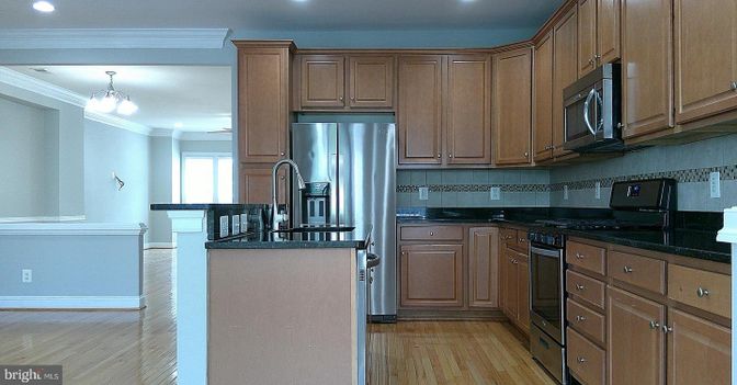 Chandelier, Interior, Kitchen, Recessed Lighting, Wood Texture Flooring