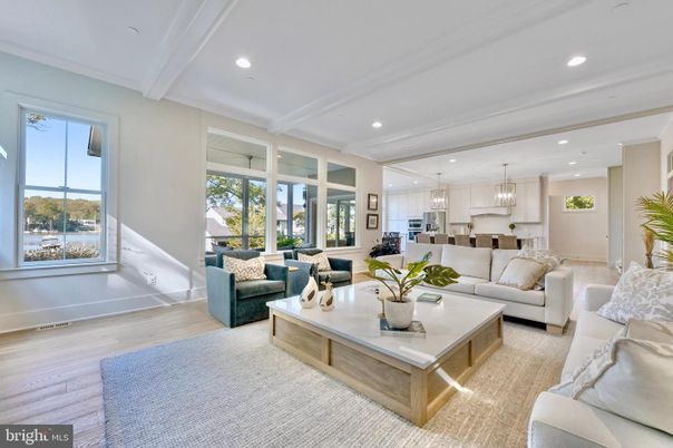 Interior, Kitchen, Living room, Pendant Lights, Recessed Lighting, Stainless Steel Appliances, Wood Texture Flooring