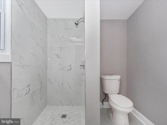 Bathroom, Glass Shower, Interior, Marble Walls