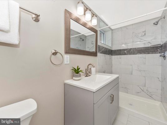 Bathroom, Glass Shower, Interior, Marble Walls