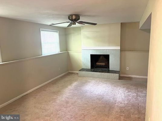 Empty room, Fireplace, Interior