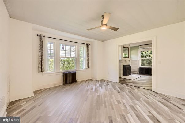 Empty room, Fireplace, Interior, Wood Texture Flooring