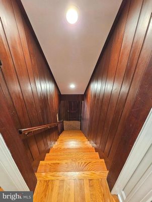 Interior, Recessed Lighting, Wood Texture Flooring, Wooden Walls