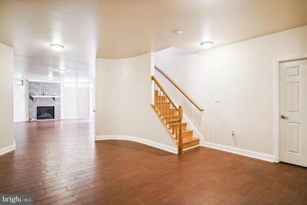 Empty room, Fireplace, Interior, Wood Texture Flooring