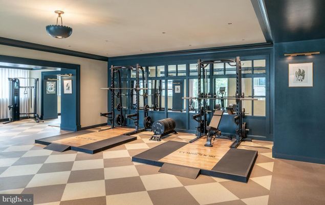 Fitness Equipment, Interior, Recessed Lighting