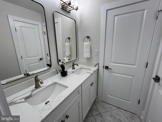 Bathroom, Dual Sink Vanities, Interior, Marble