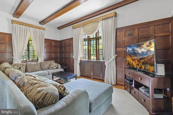 Interior, Living room, Wooden Beams