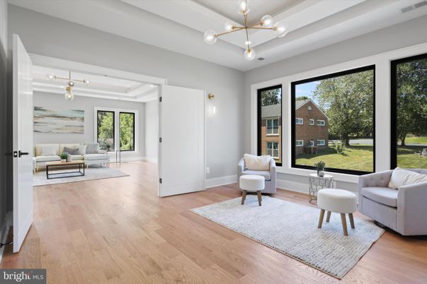 Interior, Living room, Pendant Lights, Wood Texture Flooring