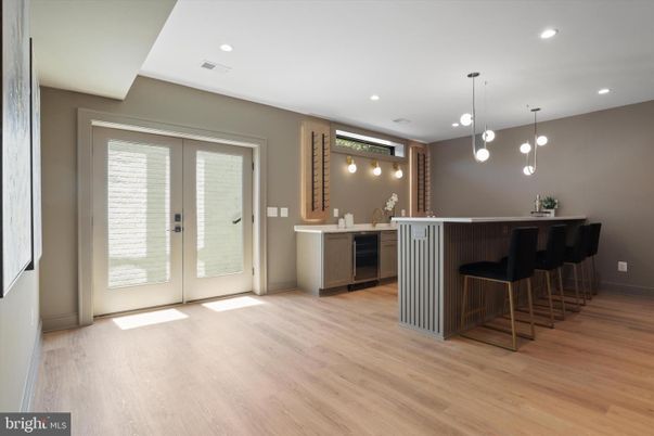 Interior, Pendant Lights, Recessed Lighting, Wood Texture Flooring