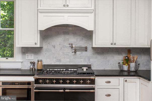 Interior, Kitchen, Marble Walls, Stainless Steel Appliances