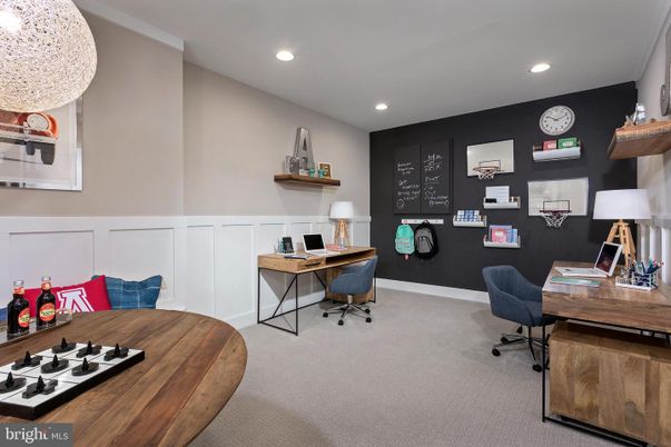 Home Office, Interior, Recessed Lighting