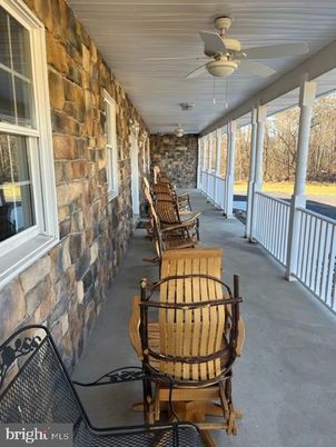 Interior, Stone Walls, Sun Room