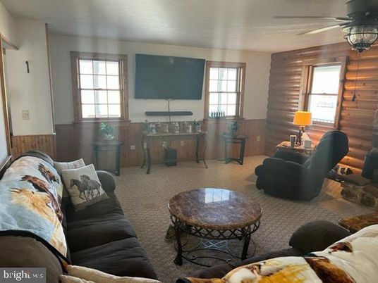 Interior, Living room, Wooden Walls